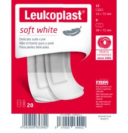 LEUKOPLAST SOFT WHITE 20PZ ASS