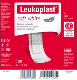 LEUKOPLAST SOFT WHITE72X19 20P