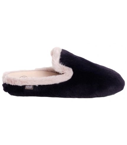 MADDY DOUBLE SYNTHETIC FUR CIABATTA WOMAN NAVY BLUE 39