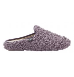 MADDY CURLY SYNTHETIC FUR CIABATTA WOMAN LILAC 37