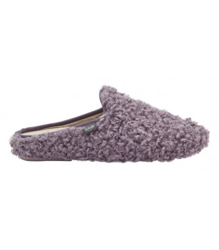 MADDY CURLY SYNTHETIC FUR CIABATTA WOMAN LILAC 38