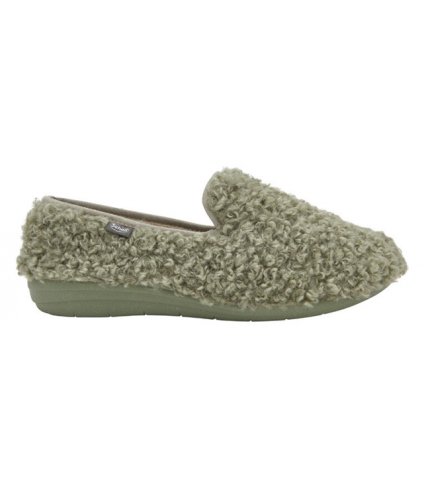 MADDY SHOE CURLY SYNTHETIC FUR PANTOFOLA WOMAN GREEN 36