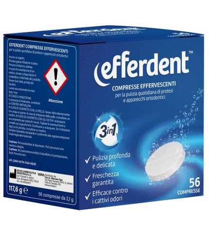 EFFERDENT 56 COMPRESSE EFFERVESCENTI