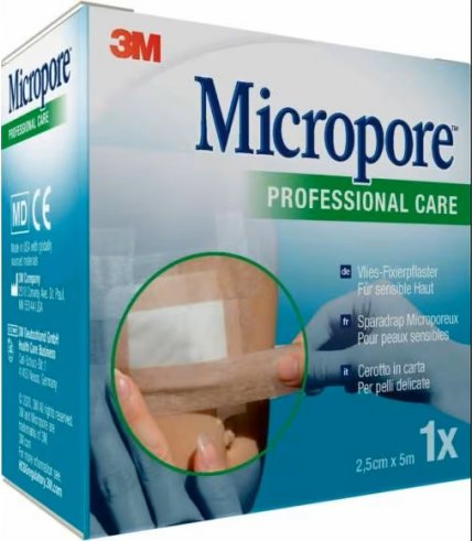 3M MICROPORE SURG T TA M5X25MM