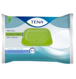 TENA WET WIPES PLASTIC FREE48P