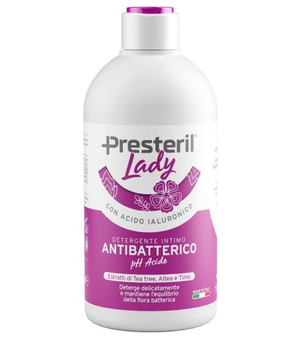 LADY PRESTERIL DETERGENTE INTIMO ANTIBATTERICO/PH ACIDO 500ML