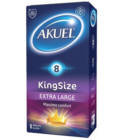 PROFILATTICO AKUEL KING SIZE EXTRA LARGE 8 PEZZI