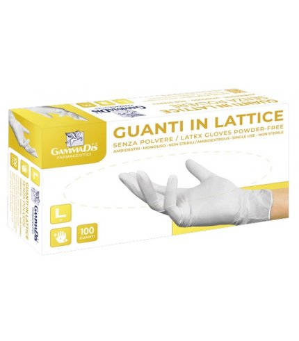 GUANTI LATTICE CON POLVERE MEDIUM 100 PEZZI