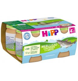 HIPP MERLUZZO PATATE/CAR 4X80G