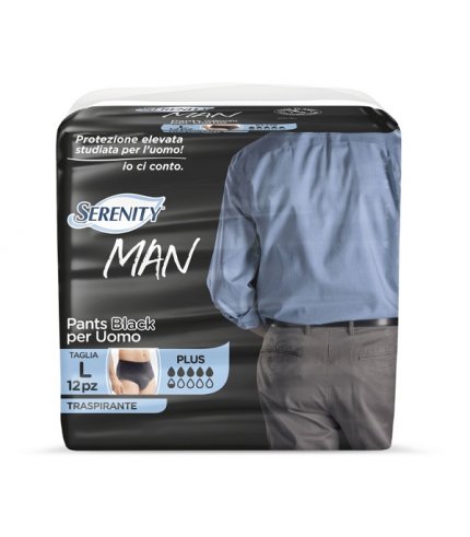 SERENITY MAN PANTS BLACK M 12P