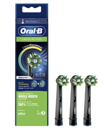 ORALB PW REFILL CROSS BLACK3PZ