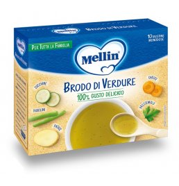 MELLIN BRODO VERDURE 10X8G