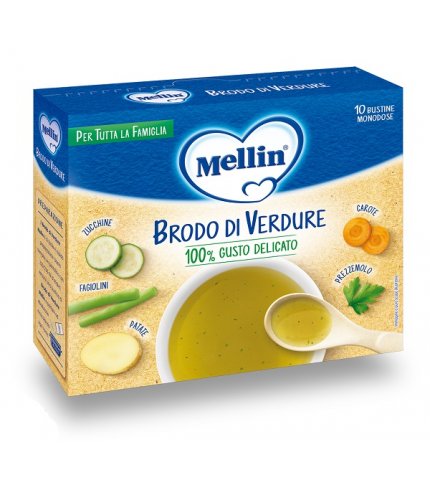 MELLIN BRODO VERDURE 10X8G