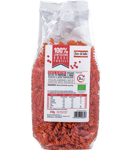 FUSILLI LENTICCHIE ROSSE BIO