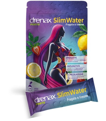DRENAX FORTE SLIM WATER FRAGOLA E LIMONE 24 BUSTINE GRANULATI EFFERVESCENTI