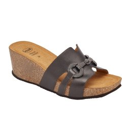 CALZATURA CAMOGLI LAMINATED SYNTHETIC W BLACK 38