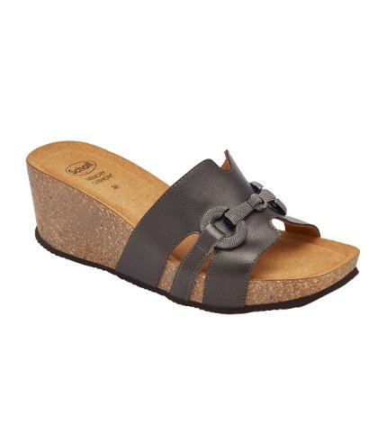 CALZATURA CAMOGLI LAMINATED SYNTHETIC W BLACK 38