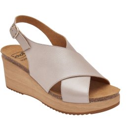 CALZATURA MILOS LAMINATED LEATHER W PLATINUM 39