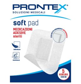 MEDICAZIONE ADESIVA STERILE PRONTEX SOFT PAD 10X8 CM 5 PEZZI
