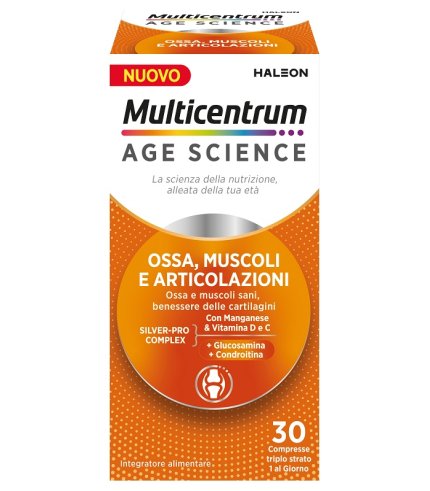 MULTICENTRUM AGE SCIENCE OSSA MUSCOLI ARTICOLAZIONI 30 COMPRESSE