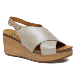 CALZATURA MILOS LAMINATED LEATHER W PLATINUM 36