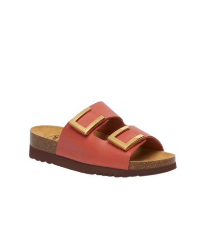 CALZATURA MONTEREY 2 STRAPS VINTAGE LEATHER BIS W BRICK 40