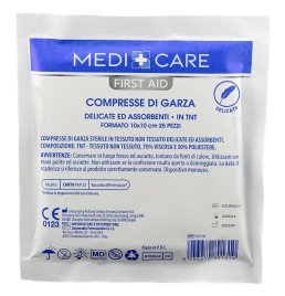 GARZA COTONE 10X10CM 25PZ