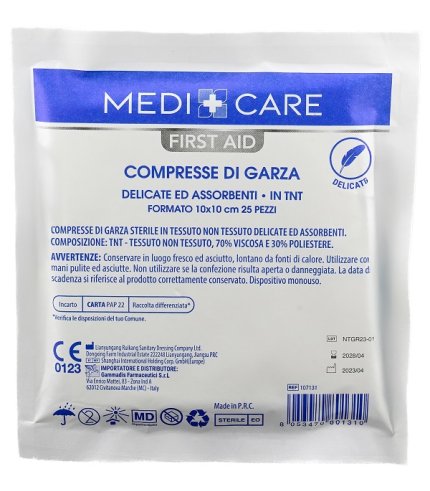 GARZA COTONE 10X10CM 25PZ