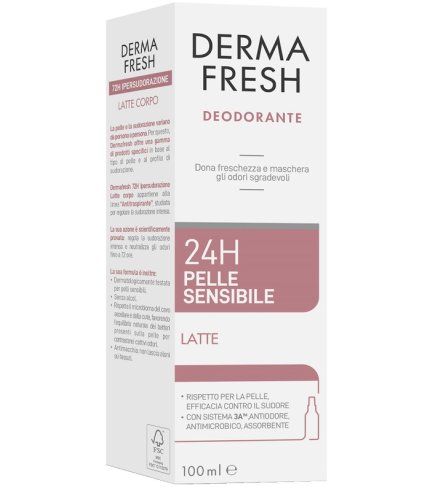 DERMAFRESH 24H PELLE SENSIBILE LATTE 100 ML