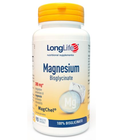 LONGLIFE MAGNESIUM BISGLYCINATE 90 TAVOLETTE DIVISIBILI SENZA GLUTINE