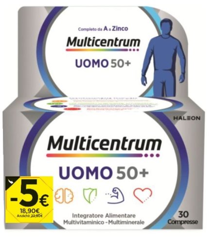 MULTICENTRUM UOMO 50+ 30 COMPRESSE PROMO 2026