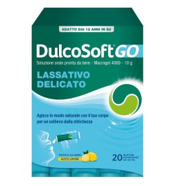 DULCOSOFT GO SENZA ZUCCHERO SENZA GLUTINE SENZA LATTOSIO GUSTO LIMONE 20 BUSTINE DA 20 ML DULCOSOFT GO SENZA ZUCCHERO SENZA GLUTINE SENZA LATTOSIO GUSTO LIMONE 20 BUSTINE DA 20 ML