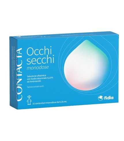 CONTACTA OCCHI SECCHI MONODOSE 15 CONTENITORI MONODOSE DA 0,35 ML