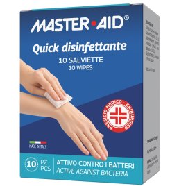 MASTER-AID QUICK DISINFETTANTE 10 SALVIETTE MASTER-AID QUICK DISINFETTANTE 10 SALVIETTE