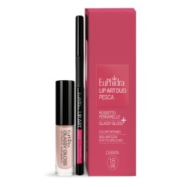 EUPHIDRA LIP ART DUO PESCA ROSSETTO PENNARELLO + GLASSY GLOSS
