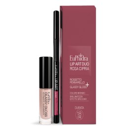 EUPHIDRA LIP ART DUO ROSA CIPRIA ROSSETTO PENNARELLO + GLASSY GLOSS