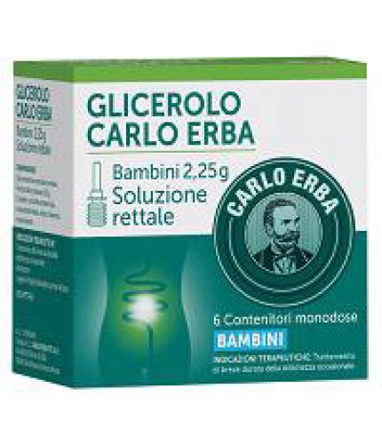 GLICEROLO (CARLO ERBA)*BB 6 microclismi 2,25 g con camomillae malva