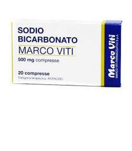 SODIO BICARBONATO (MARCO VITI)*20 cpr 500 mg