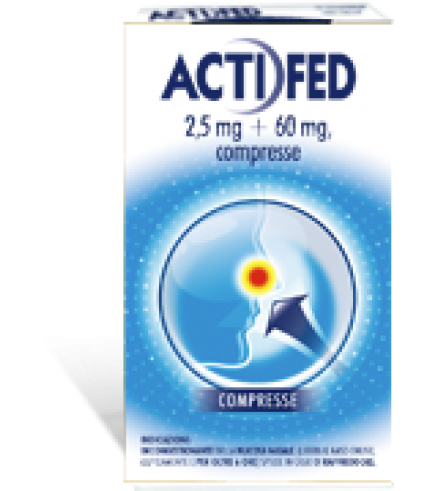 ACTIFED*12 cpr 2,5 mg + 60 mg