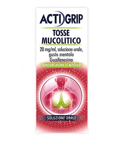 ACTIGRIP TOSSE MUCOLITICO*orale soluz flacone 150 ml 20 mg/ml