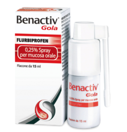 BENACTIV GOLA*spray mucosa orale 15 ml 0,25%