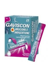 GAVISCON BRUCIORE E INDIGESTIONE*24 bust 500 mg + 213 mg + 325 mg