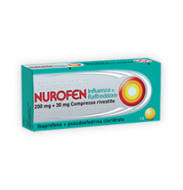 NUROFEN INFLUENZA E RAFFREDDORE*12 cpr riv 200 mg + 30 mg