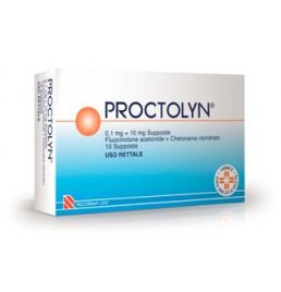 PROCTOLYN*10 supp 0,1 mg + 10 mg