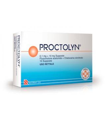 PROCTOLYN*10 supp 0,1 mg + 10 mg