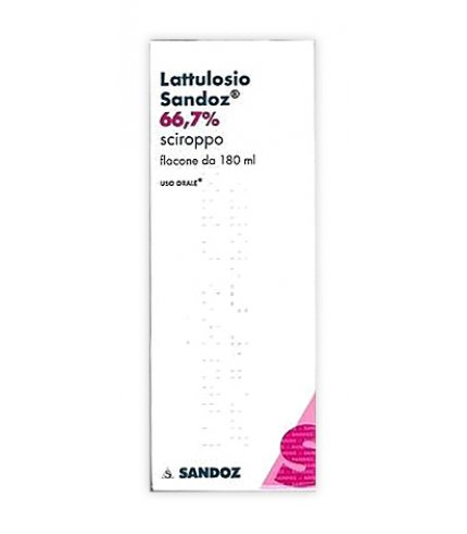 LATTULOSIO (SANDOZ)*sciroppo 180 ml 66,7% flacone