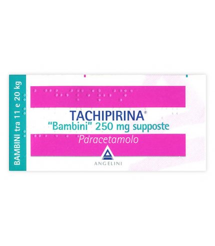 TACHIPIRINA*BB 10 supp 250 mg