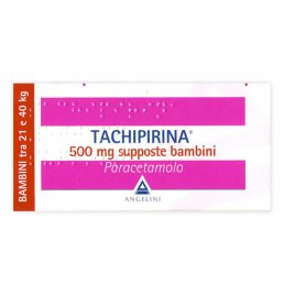 TACHIPIRINA*BB 10 supp 500 mg