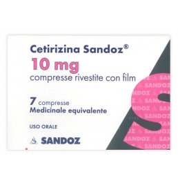 CETIRIZINA (SANDOZ)*7 cpr riv 10 mg