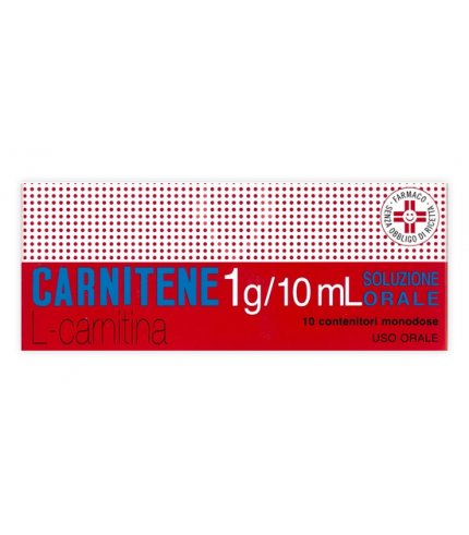 CARNITENE*orale soluz 10 flaconcini 1 g/10 ml